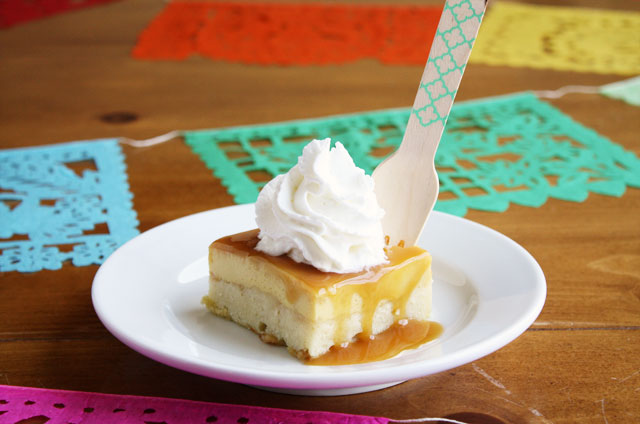 Flan Cake is easy and so delicious! A combination of cake, flan, and caramel sauce all in one pan!