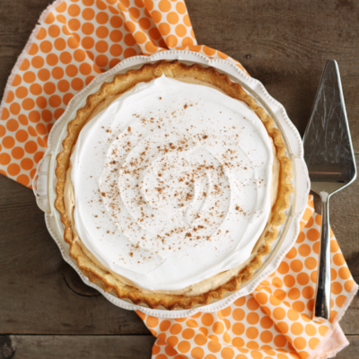 The creamy, dreamy pumpkin chiffon pie is my favorite Thanksgiving dessert!