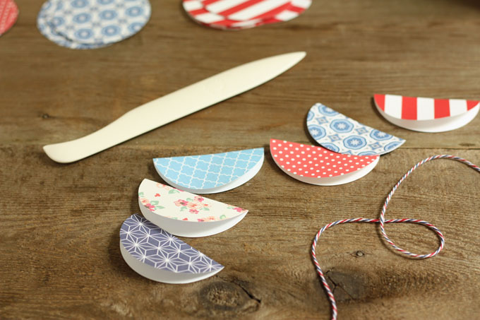 paper garland flags banner DIY