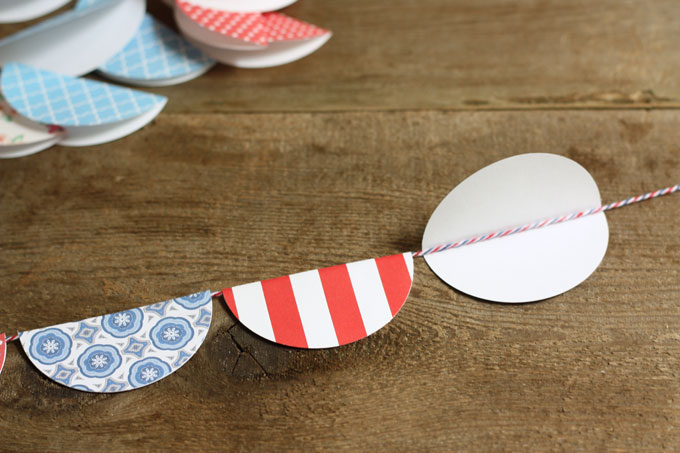 paper banner flags bunting party decor