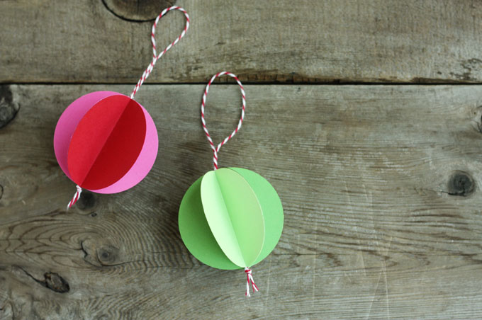 paper ball ornaments