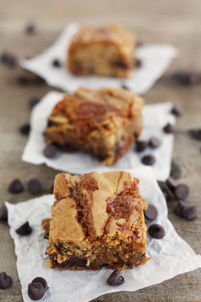 chocolate coconut caramel blondies