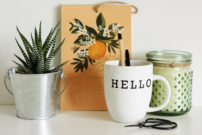 DIY tutorial office supplies