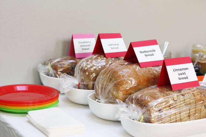 gourmet peanut butter jelly sandwich bar