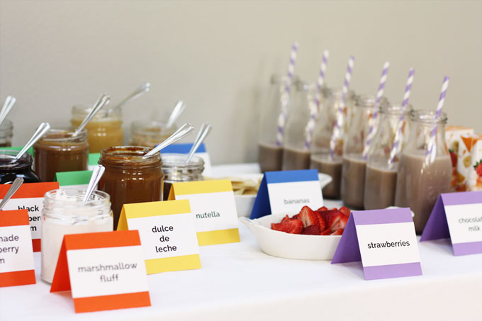 gourmet peanut butter jelly sandwich bar