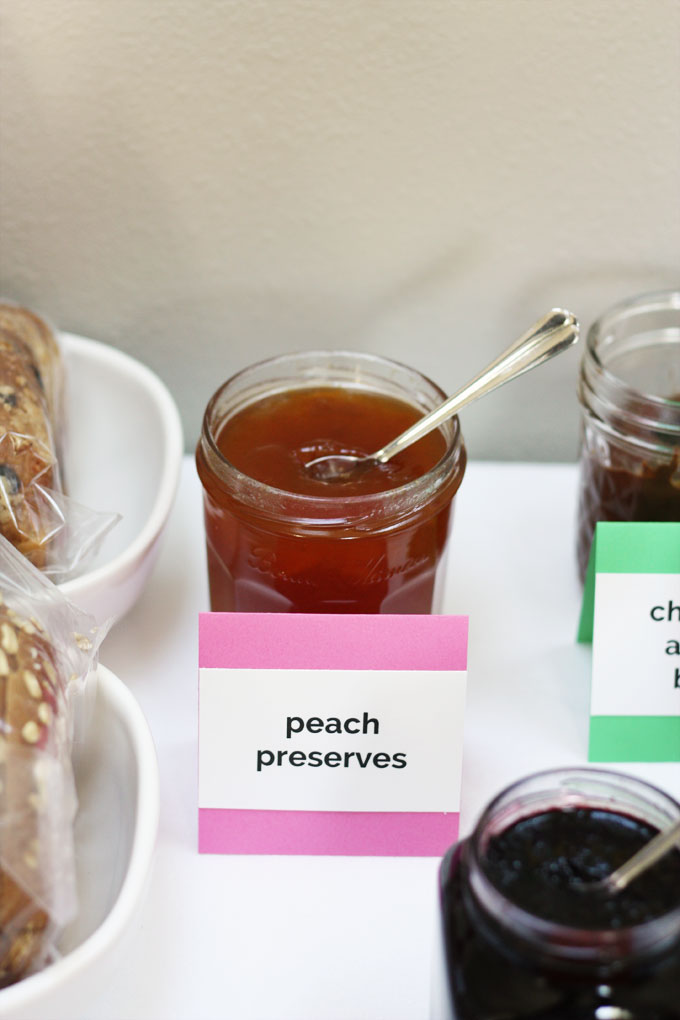 gourmet peanut butter jelly sandwich bar