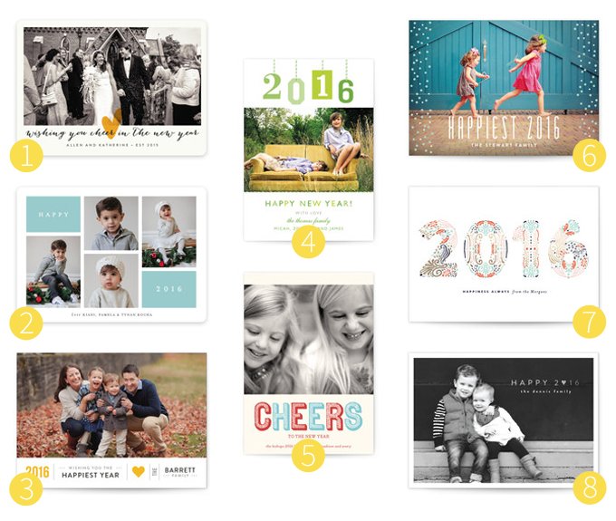 New Years cards from Minted