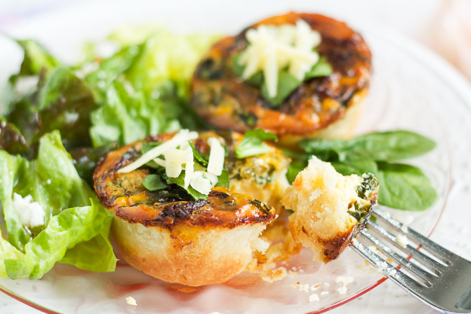 Caramelized Onion, Spinach, & White Cheddar Quiche would be the perfect addition to your Mother's Day brunch menu.