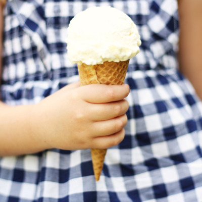 easy, no-churn lemon ice cream from Lulu the Baker