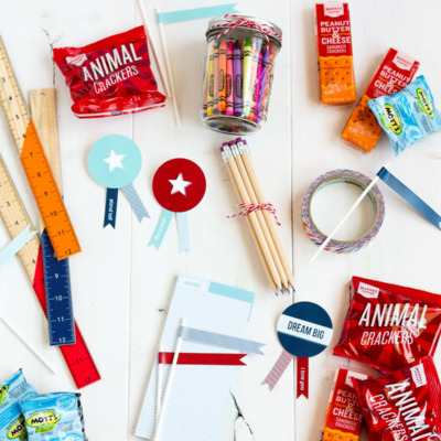 Make a back-to-school care package to send to your favorite scholars!