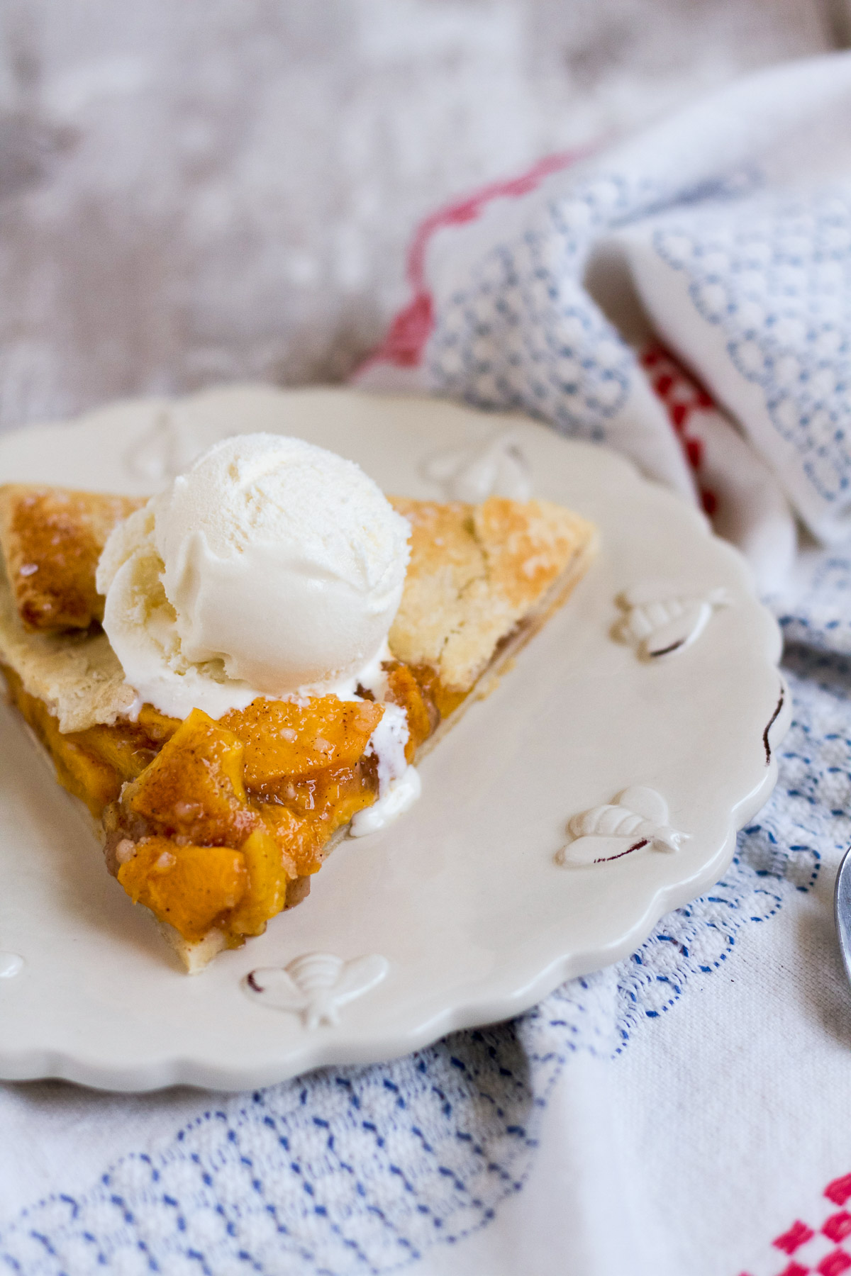 Make this sweetly spiced fresh peach galette, and enjoy one last bite of summer!
