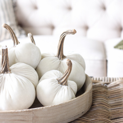 These gorgeous rooms make me want to decorate with non-traditional colors this Fall!