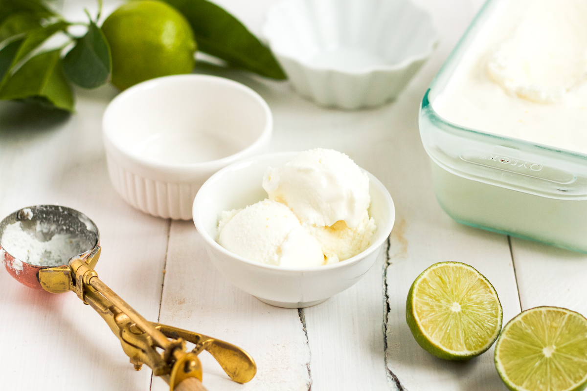 This homemade lime sherbet will knock your socks off!