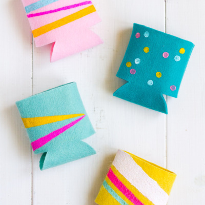 Make these cute and cozy DIY drink holders!