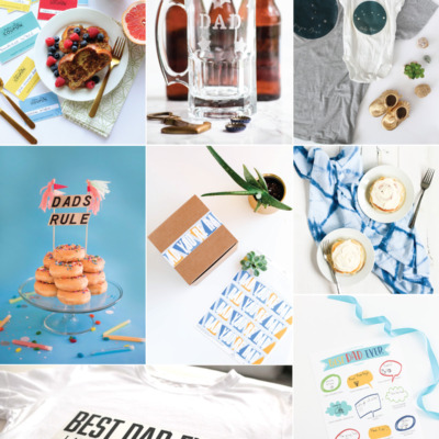 A round-up of fun and fabulous Father's Day ideas, including delicious breakfast-in-bed recipes, easy DIY gift ideas, free printables, and more!