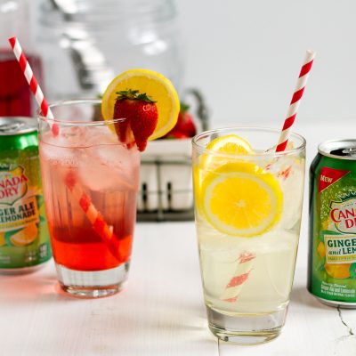 Don't have the room for a big bar cart? Put together a cute, easy, inexpensive DIY drink station for your next party!