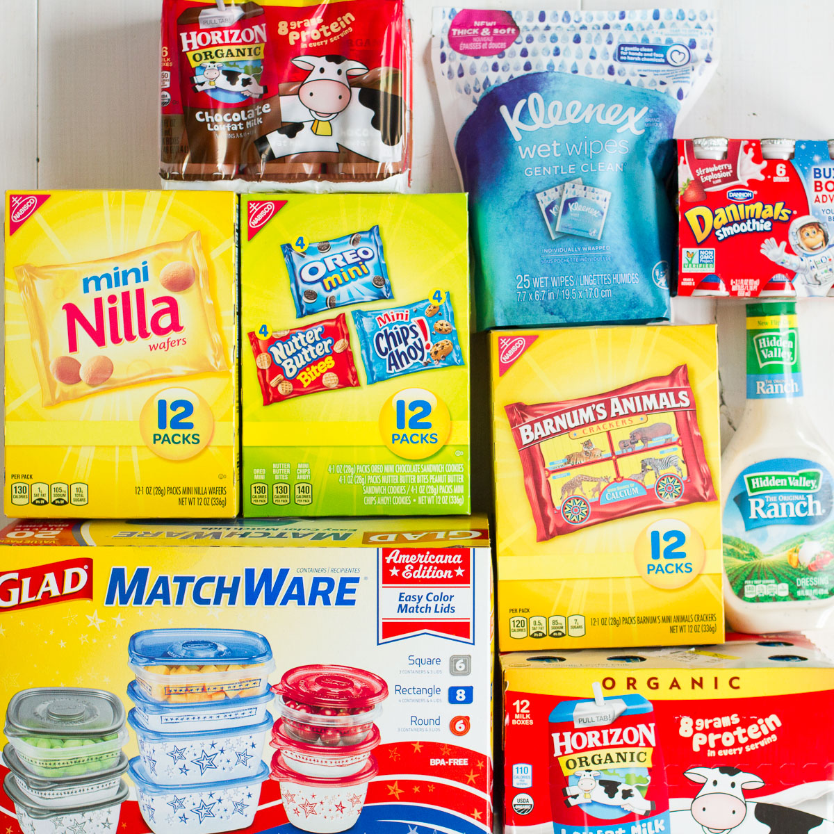 School lunch favorites, a free lunch packing list you can download and print, and two yummy lunch "recipes"