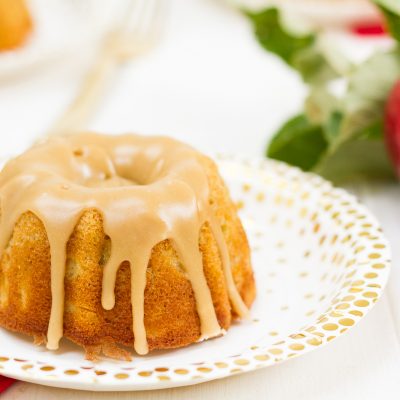 These mini bundt cakes combine a few of my fall favorites--tart apples, warm spices, and buttery caramel. They are easy to make, and they taste as good as they look!