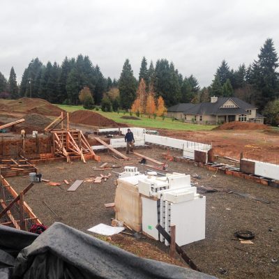We went with ICF construction for the basement and main floor of our modern farmhouse. Read the full blog post to find out more about ICF.