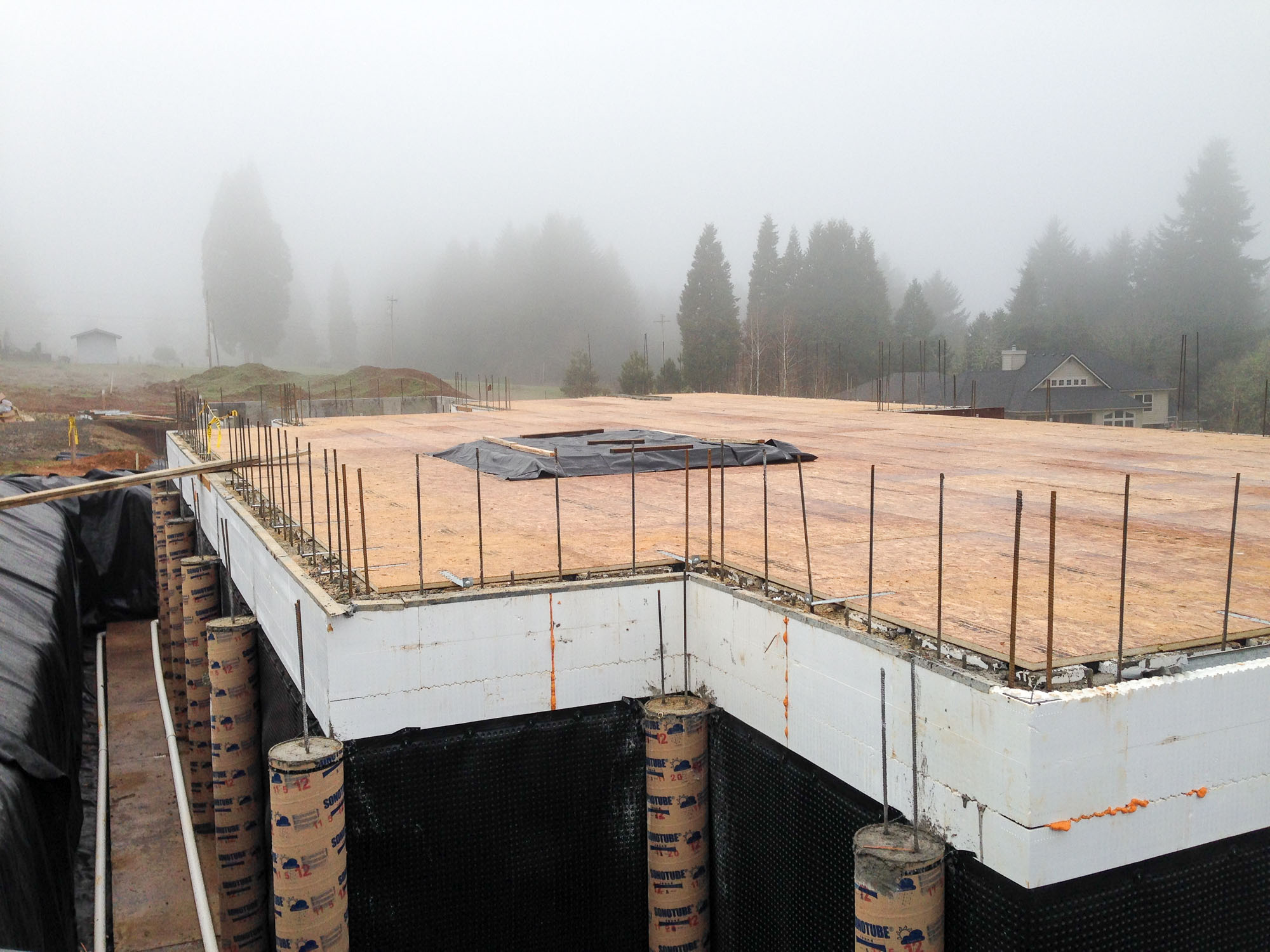 modern farmhouse construction