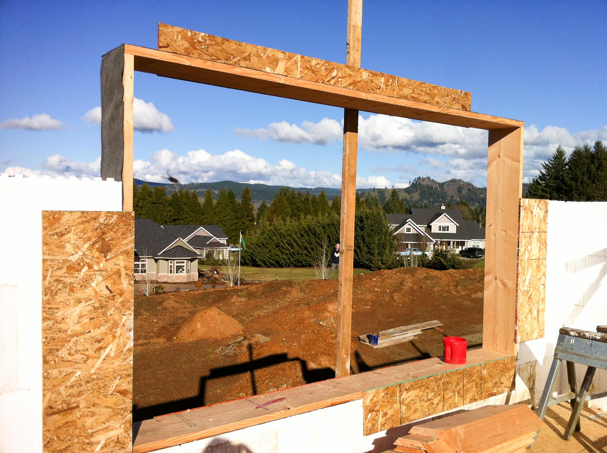 modern farmhouse construction