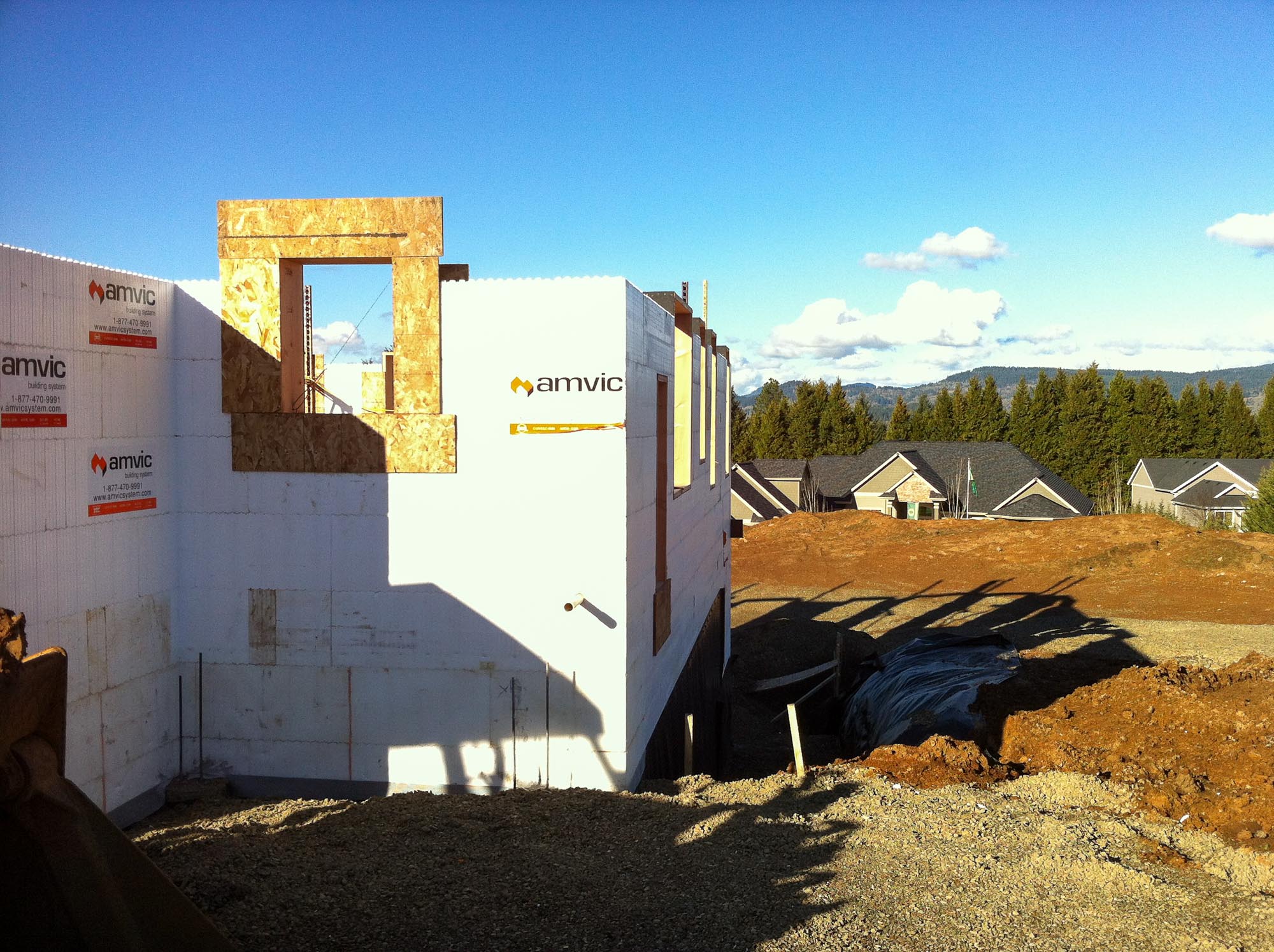 modern farmhouse construction