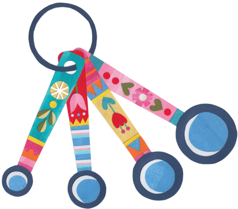 measuring spoons graphic