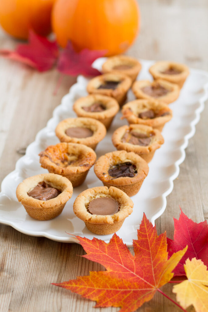 candy bar thumbprint cookies for halloween